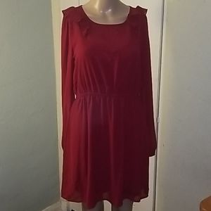 Beautiful feminine scarlet red dress! NEW!